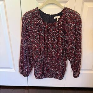 JOIE Briseis Silk Top Blouse Multicolor Sz XS